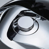 TCMT Flush Pop Up Oil Cap Vented Fuel Tank Fit For Harley '82-'23