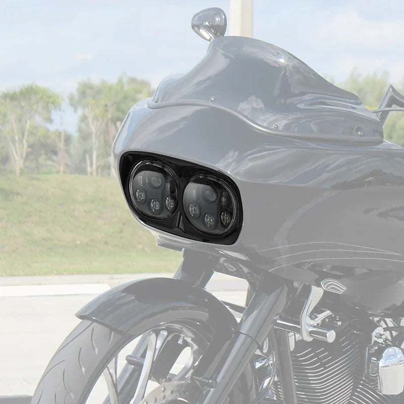 XMT-MOTO Faro E-approvato LED doppio faro E9 lampada