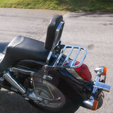 TCMT Rear Sissy Bar Backrest & Luggage Rack Fit For Honda Shadow VT1100 All Years