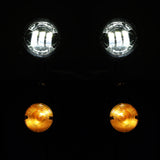 TCMT 4.5" LED Spot Passing Lights Turn Signals Bar Fit For Harley Road King '94-'22