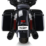 TCMT Vivid Black Hard Saddlebags Fit For Harley Touring '14-'24