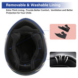 TCMT Blue Shark Youth Kids DOT Full Face Motorcycle Helmet