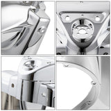 TCMT 7" Chrome Round Headlight Nacelle Cover Fit For Harley Road King '14-'24
