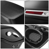 TCMT Vivid Black Hard Saddlebags 6"x9" Speaker Lids Fit For Harley Touring '14-'23.5