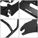 TCMT Vivid Black/Chrome Quick Release Rear Luggage Rack Fit For Harley Touring '14-'25