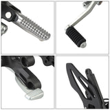 TCMT Front Driver FootPegs Rest Pedals Bracket Set Fit For YAMAHA YZF-R7 '22-'25