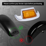 TCMT Front Fender Tip Light Smoke Len For Harley Heritage Softail Classic Electra Glide '80-'13