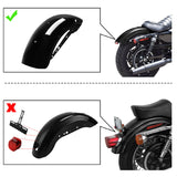 TCMT Black Rear Fender Fit For Harley Sportster XL883 1200 '10-'22