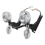 TCMT 4.5" LED Spot Passing Lights Turn Signals Bar Fit For Harley Road King '94-'22