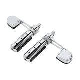 TCMT Anti Vibration Chrome Stirrup Heel Foot Rest Pegs Fit For Harley Softail