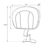 TCMT Front Driver Backrest Pad Fit For Harley Touring '09-'23.5