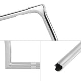 TCMT Chrome 13" 15" 17" Ape Hanger Handlebar Fit For Harley Road Glide '15-'23