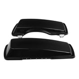 TCMT Vivid Black Saddlebag Lids Fit For Harley Touring '93-'13