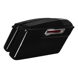 TCMT Vivid Black Hard Saddlebags 5"x7" Speaker Lids Fit For Harley Touring '14-'24