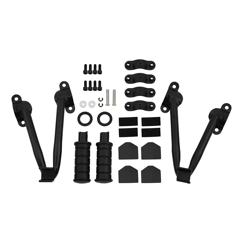 Black Rear Passenger Seat Footpeg Mount – Fits Kawasaki Vulcan 650 / VN650