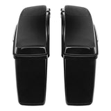 TCMT Vivid Black Hard Saddlebags 6"x9" Speaker Lids Fit For Harley Touring '14-'23.5