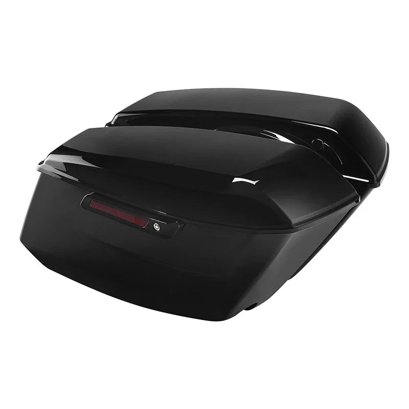 TCMT Vivid Black Hard Saddlebags Fit For Harley CVO Road Glide