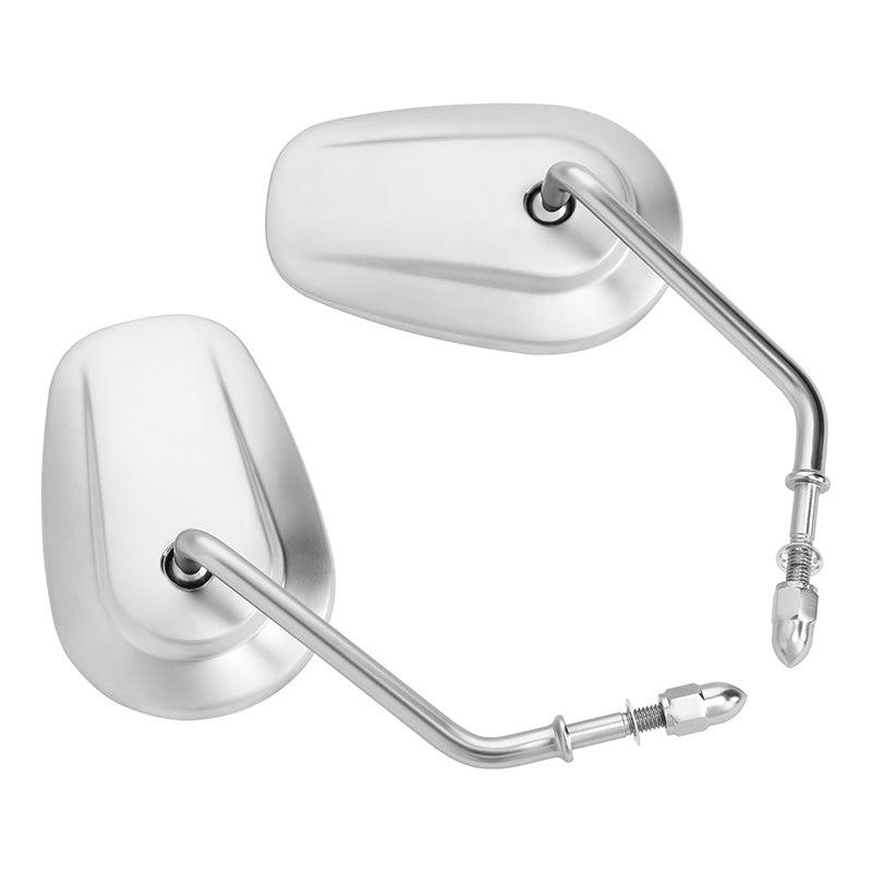 Gold Rear View Mirrors For Harley Touring, Electra, Road Glide, Softail, Dyna – Aluminum, Chrome Accent
