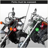 TCMT Front Batwing Outer Fairing with Windshield Mounting Brackets Hardwares Fit For Harley - TCMT