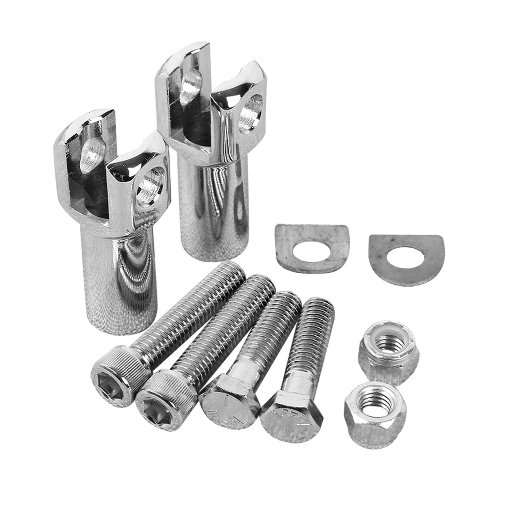TCMT 2.25" Passenger Footpegs Support Mount Clevis Kit Fit For Harley Softail '00-'06
