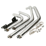 TCMT Staggered Shortshot Exhaust Pipes Fit For Harley Sportster Iron 883 1200 '04-'13