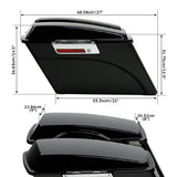 TCMT Hard Saddlebags Fit For Harley Touring 1993-2013 - TCMTMOTOR