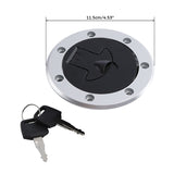 TCMT Fuel Gas Tank Cap Cover Lock Key Fit For Kawasaki ZX-6R ZX-7R ZXR-250 ZX1100