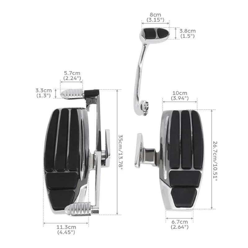 TCMT Rider Footboard Floorboard Fit For Honda Goldwing GL1800 '01-'17