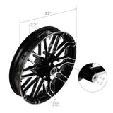 TCMT 19"X 3.5" 21" X 3.5" Front Wheel Rim Fit For Harley Touring ABS Models '08-'24 Dual Disc