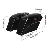 TCMT Vivid Black Hard Saddlebags Fit For Harley Touring '93-'13