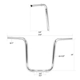 TCMT 1 1/4'' Ape Hanger Handlebar Fit For Harley Sportster XL FLST FXST - TCMT