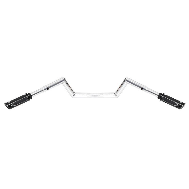 Chrome Electronic Throttle Hand Grips For Harley Touring Road Glide - 1" Billet Aluminum W/ Rubber Grip
