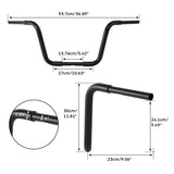 TCMT 10''/12''/14''/16''/18'' Rise Ape Hanger Handlebar Bars Fit For Harley FLST FXST - TCMTMOTOR