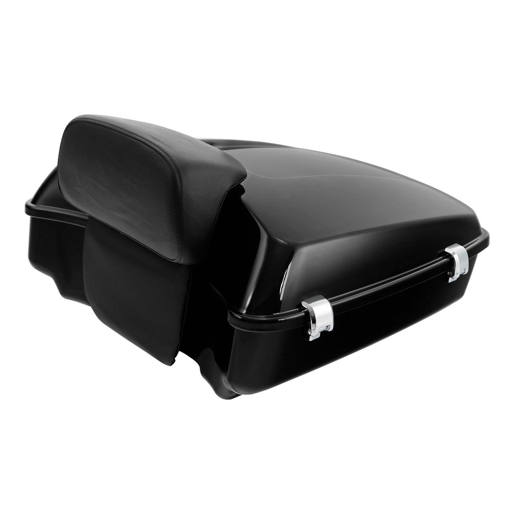 TCMT 10.7'' Chopped Trunk Luggage & Backrest Pad Fit For Harley Touring Tour Pak 2014-2022 - TCMTMOTOR