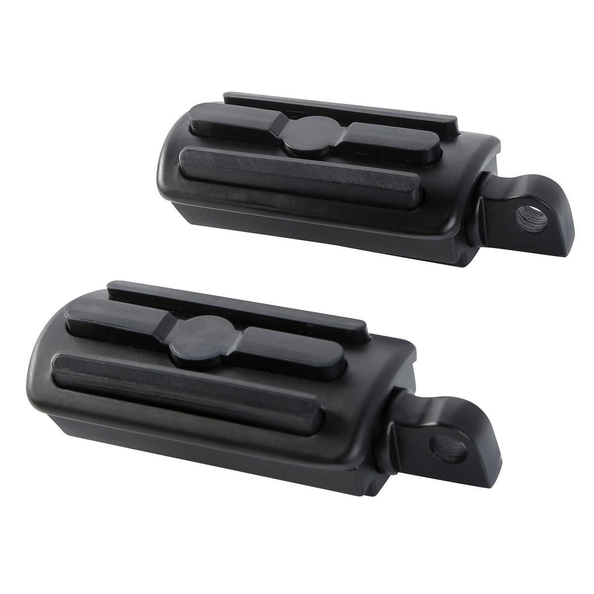 Chrome Silence Drilled Foot Peg Set Drag Harley Softail Dyna