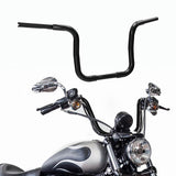 TCMT 12" 14" 16" 18'' Rise 1-1/4" Curve Ape Handlebar Black Fit For Harley Sportster Softail FLST FXST - TCMT