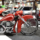 TCMT 18" 21" 23" 26" 30'' Front Wheel Rim Hub Single Disc Fit For Harley Touring 2008-2022 - TCMTMOTOR