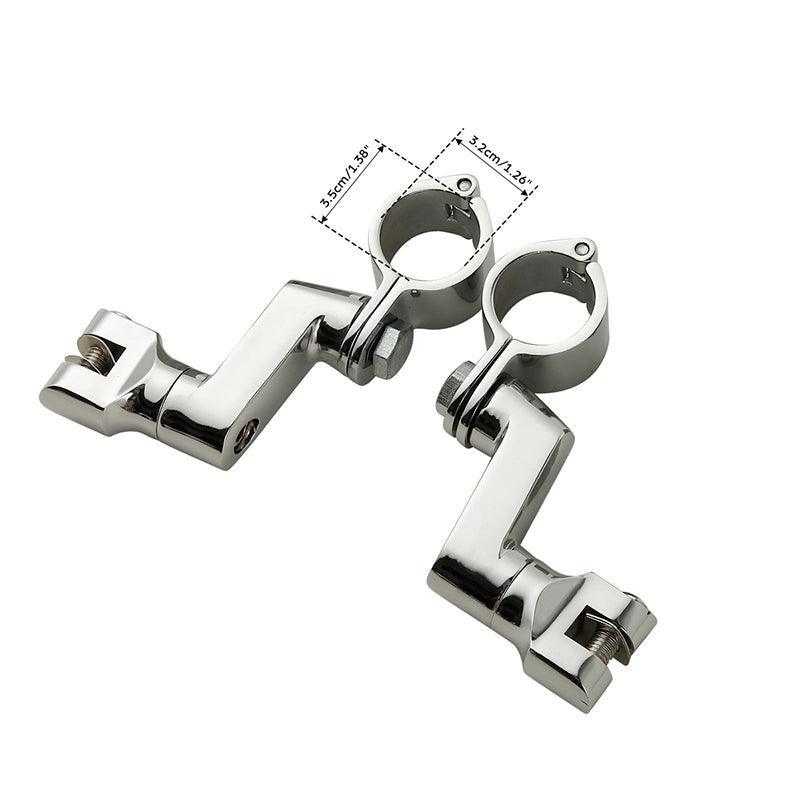 Offset Footpeg Mount Kit Chrome