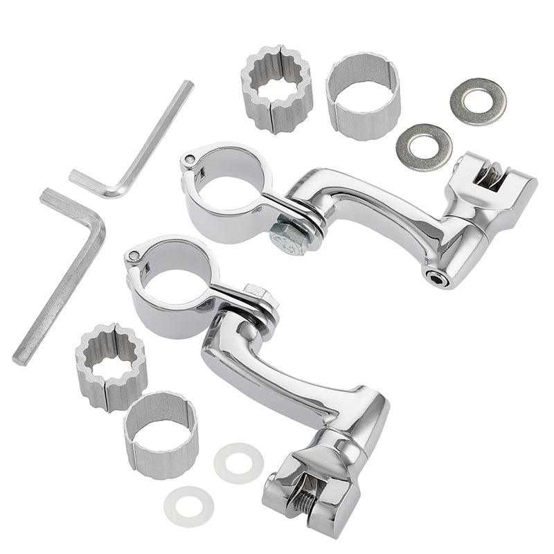 TCMT 22mm-35mm Highway Foot Peg Mounts Clamps Fit For Harley