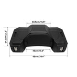 TCMT 82L ATV Rear Passenger Seat Cargo Storage Helmet Pack Trunk Box Luggage Lounger - TCMT