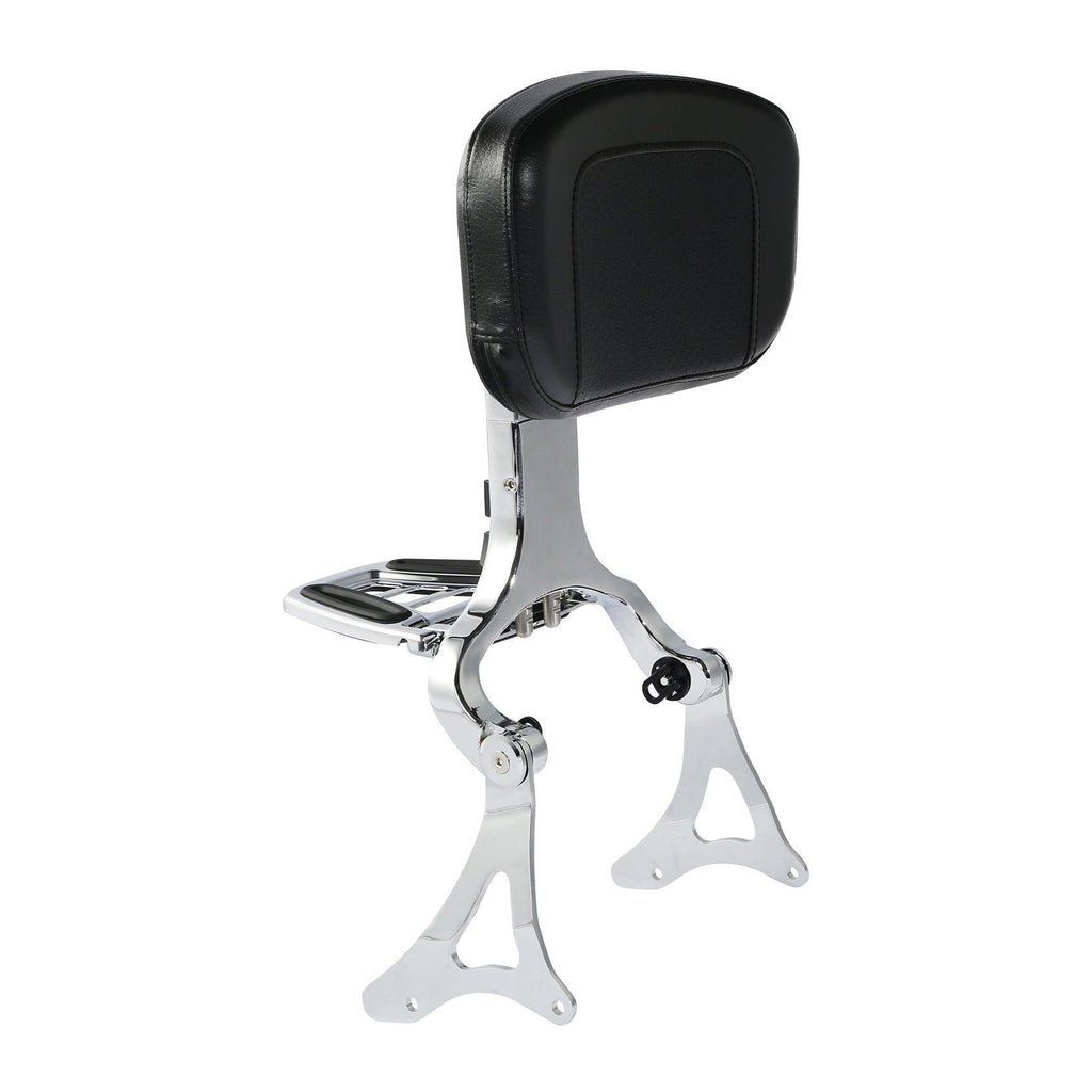 Motorcycle Rear Passenger Backrest TCMT Adjustable Driver Passenger Backrest Fit For Harley Touring '14-'24