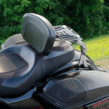 TCMT Adjustable Driver Passenger Backrest Fit For Harley Electra Glide Standard Road Glide Road King Street Glide - TCMT