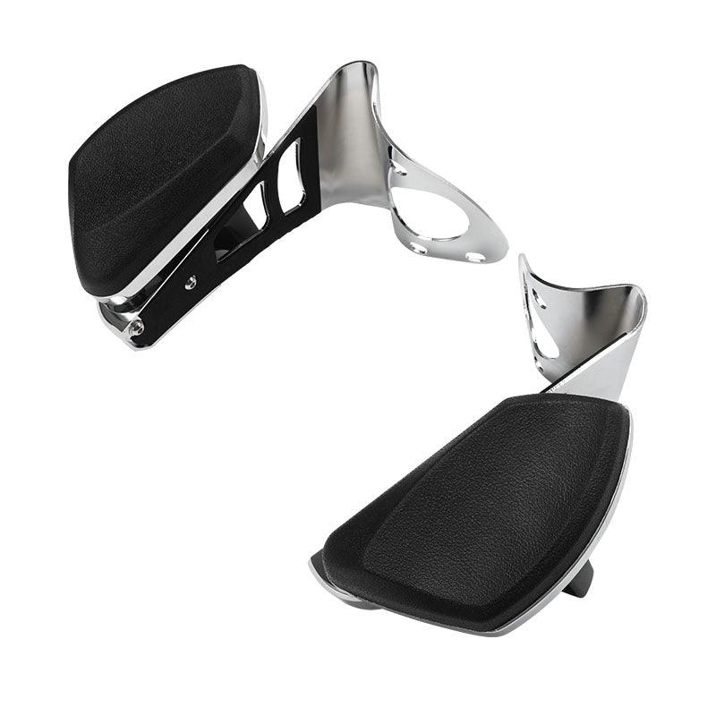 Circle Arm Rests TCMT Adjustable Rear Passenger Arm Rests & Drink Holders Fit For Harley ...