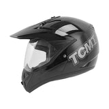 TCMT Adult Black Full Face DOT Motocross Off-Road Helmet