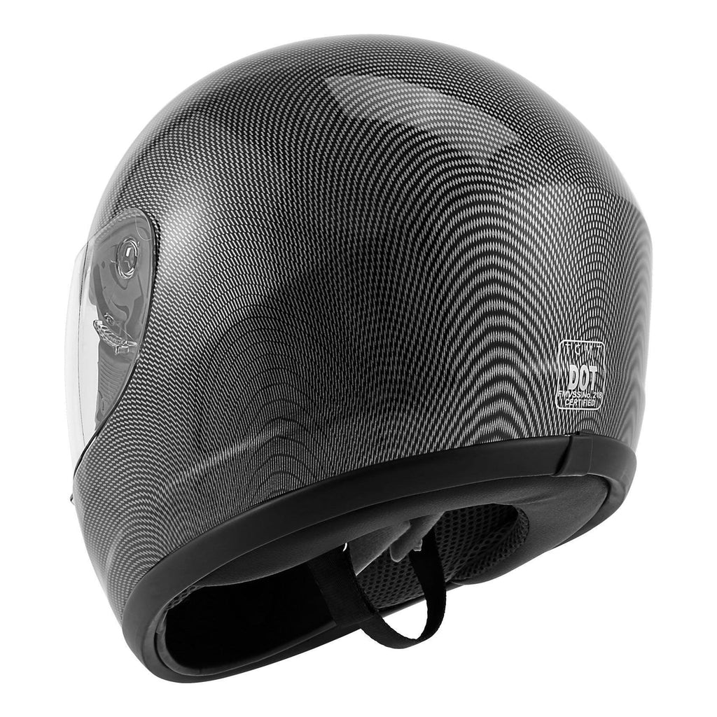 dot certified carbon fiber motorcycle helmets TCMT Adult Carbon Fiber Graphics Full Face DOT Motorcycle Helmet
