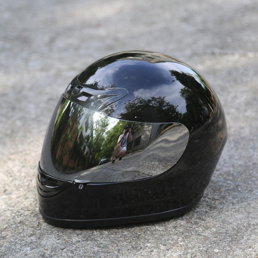 TCMT Adult Gloss Black Full Face DOT Motorcycle Helmet, M TCMT Adult Gloss Black Full Face DOT Motorcycle Helmet, M