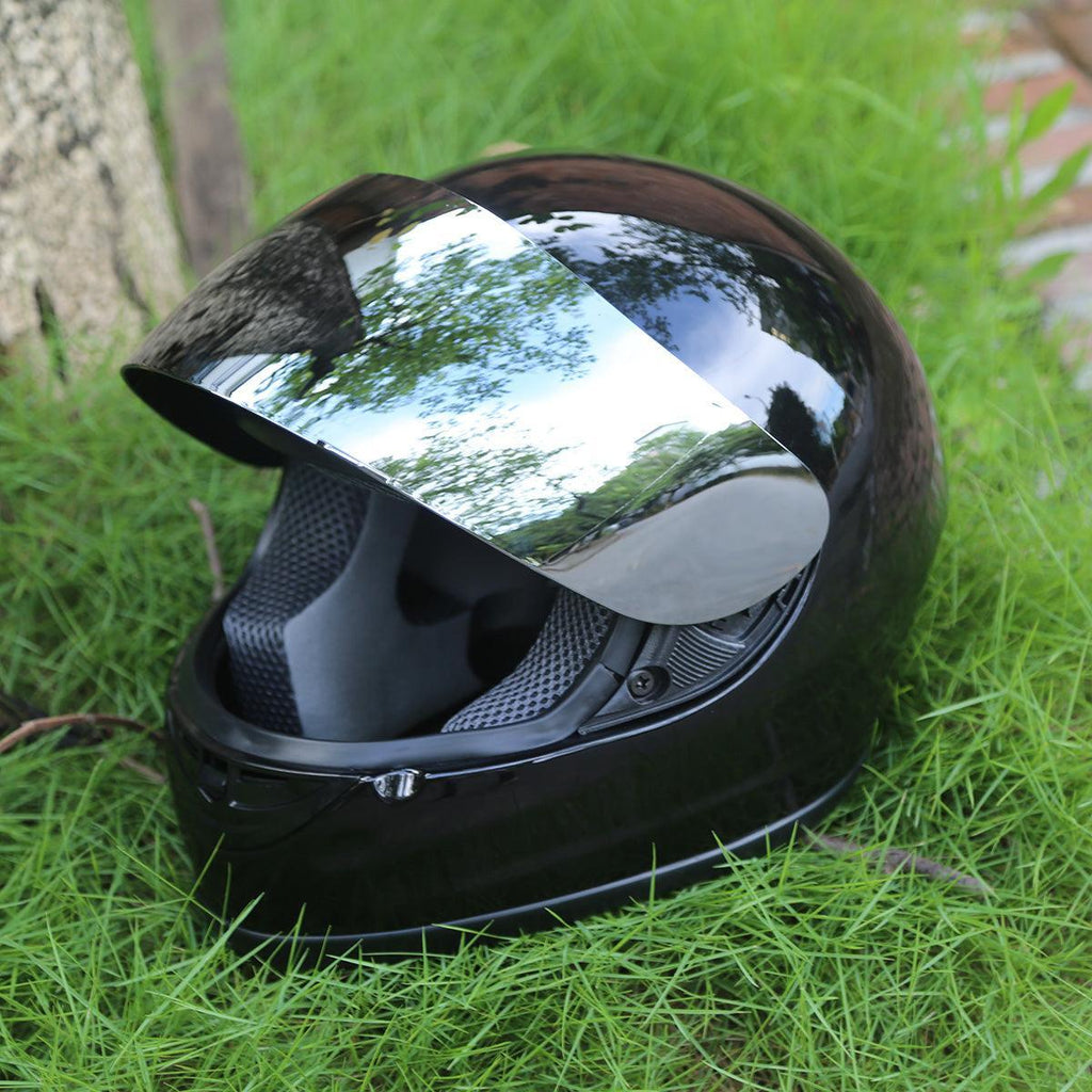 TCMT Adult Gloss Black Full Face DOT Motorcycle Helmet, M TCMT Adult Gloss Black Full Face DOT Motorcycle Helmet, M