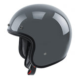 TCMT Adult Gunship Gray 3/4 Open Face DOT Motorcycle Vintage Retro Helmet