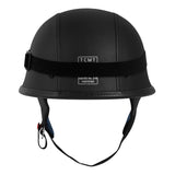 TCMT Adult Half Face DOT Motorcycle German Helmet Pilot Goggles Black - TCMT