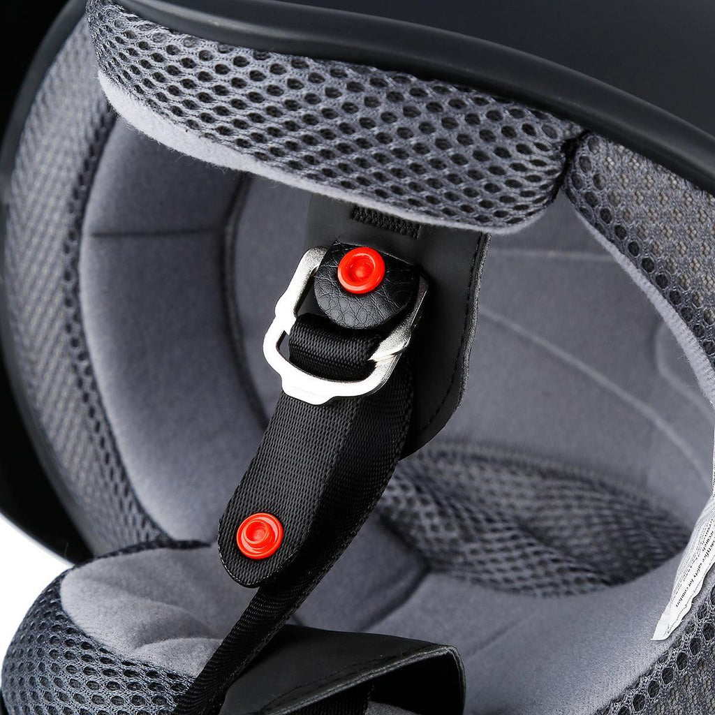 TCMT Adult Matte Black 3/4 Open Face DOT Motorcycle Vintage Retro Helmet, M TCMT Adult Matte Black 3/4 Open Face DOT Motorcycle Vintage Retro Helmet, M